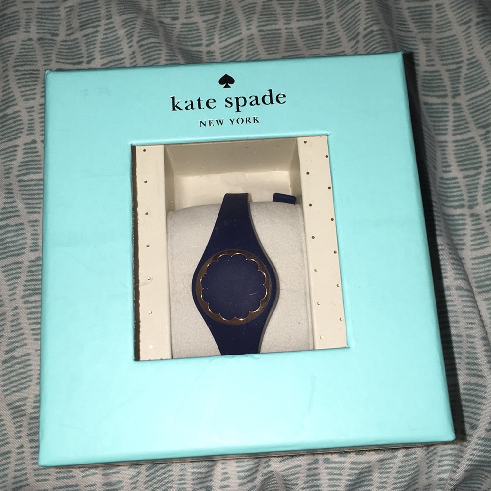 Dark blue scalloped Kate Spade activity tracker